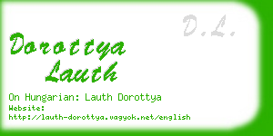 dorottya lauth business card